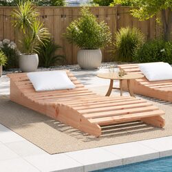 Wooden Sun Lounger: Practical and Durable Design