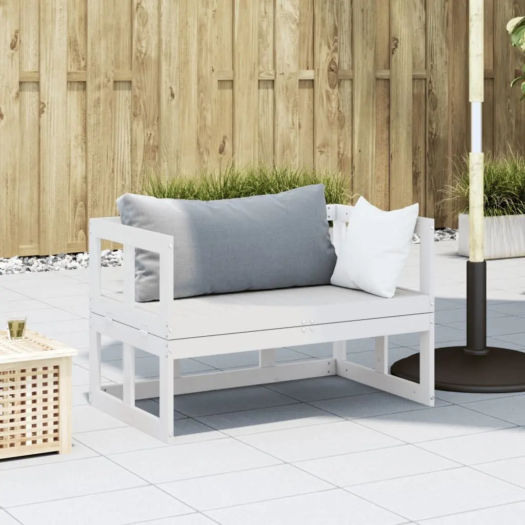 Extendable Garden Sofa Bench in Solid Pine
