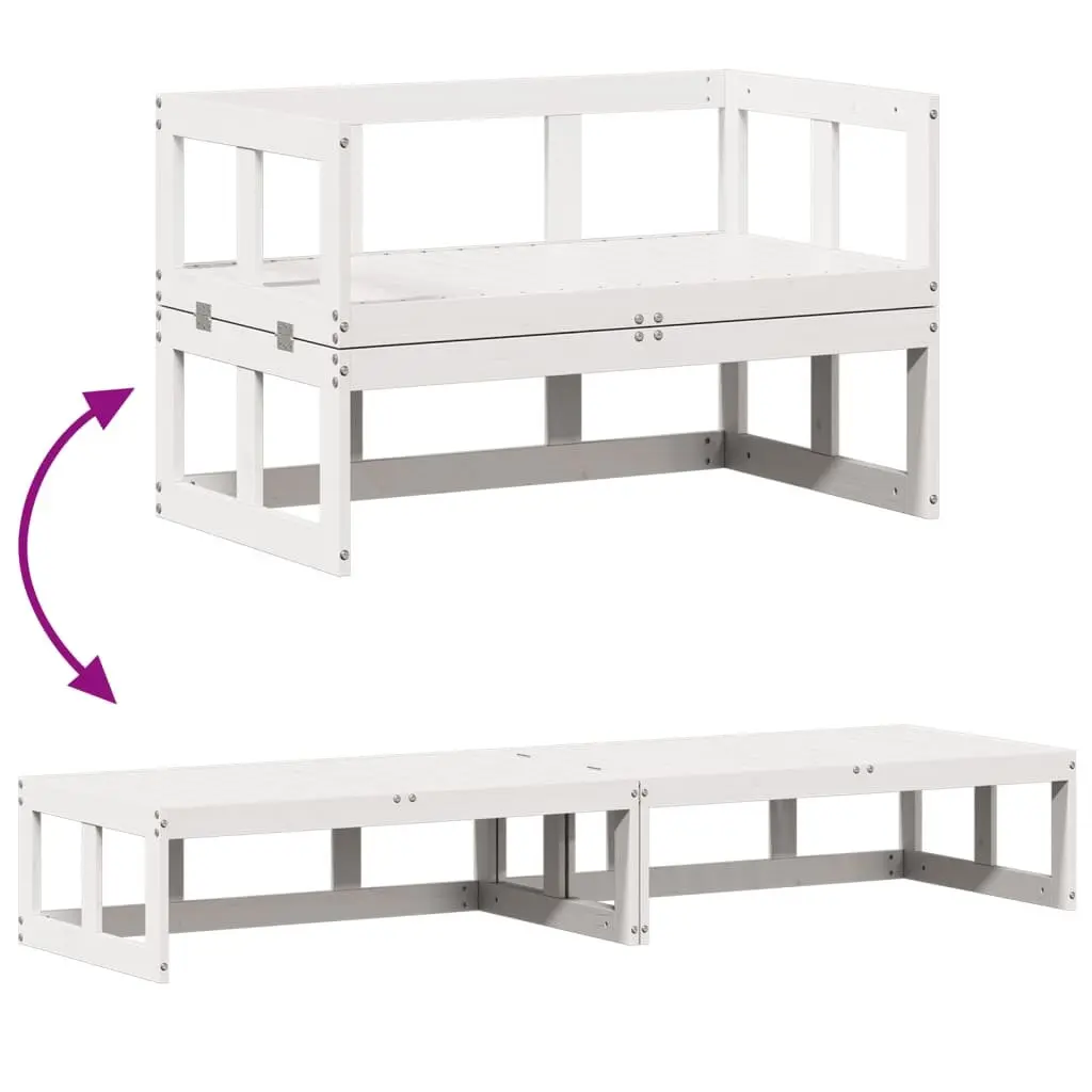 Extendable Garden Sofa Bench in Solid Pine