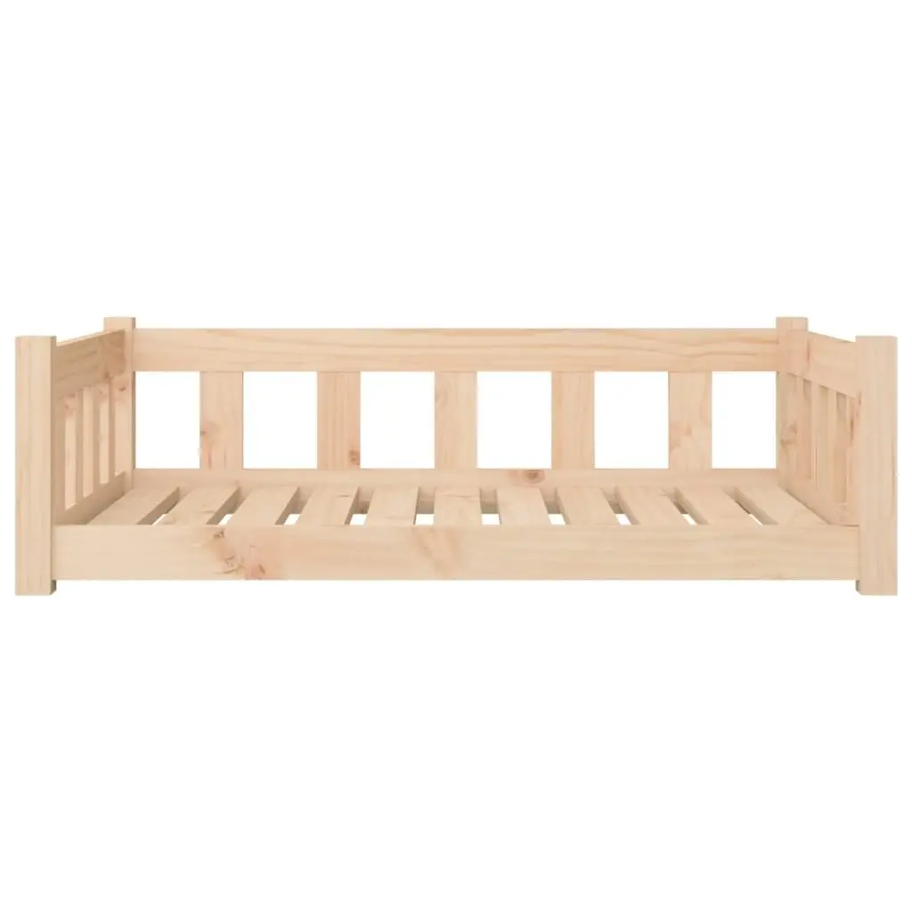 Dog Bed Wooden Rectangular Pet Sofa 95.5 x 65.5 x 28 cm Brown