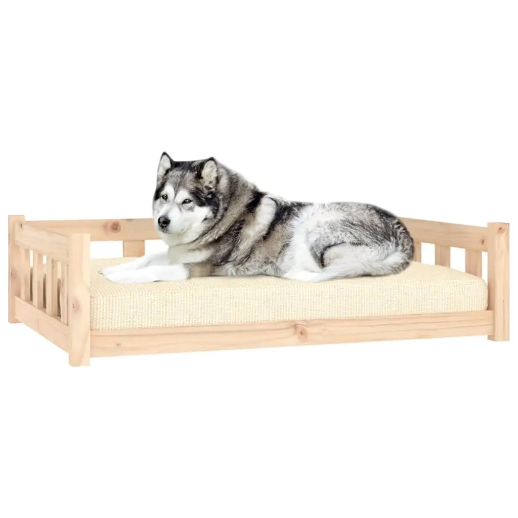 Dog Bed Rectangular Pet Sleeping Sofa 105.5x75.5x28 cm Brown
