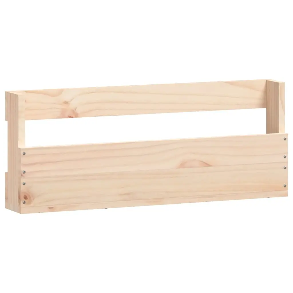 Wall-Mounted Shoe Rack Solid Pine Wood Brown Storage Shelves 59x9x23cm 2 Piece