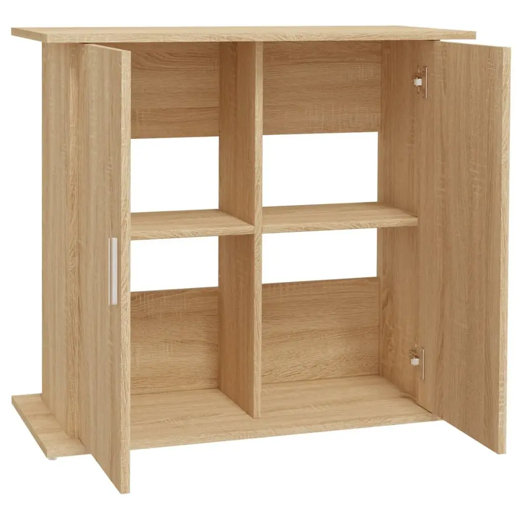 Aquarium Stand Fish Tank Cabinet Storage Compartment 81 x 36 x 73 cm Brown Engineered Wood