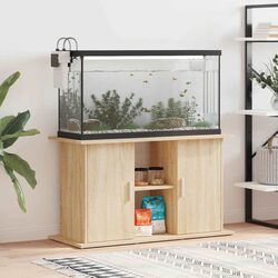 Reliable and Spacious Brown Aquarium Stand