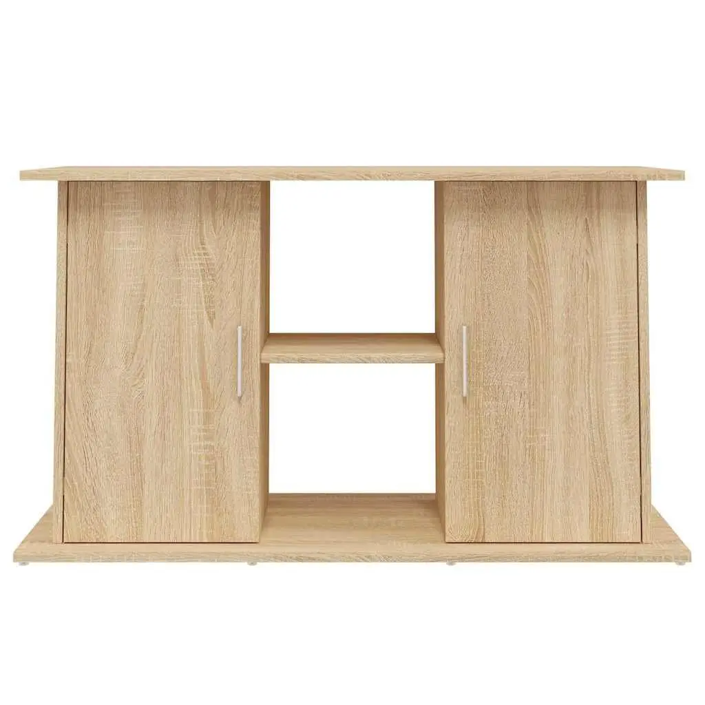 Aquarium Stand Brown Engineered Wood Fish Tank Cabinet Storage Shelves
