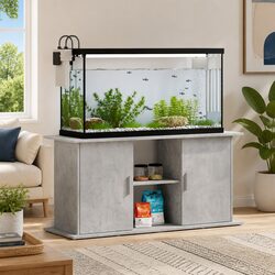 Reliable Grey Aquarium Stand 121x41x58 cm with Storage