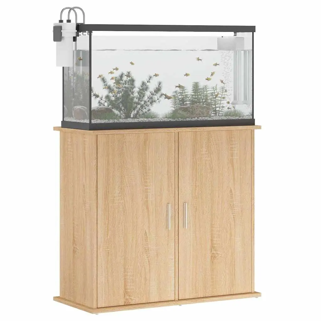 Aquarium Stand Fish Tank Cabinet Storage 81x36x73cm Brown