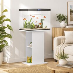 Practical White Fish Tank Stand for Your Aquarium