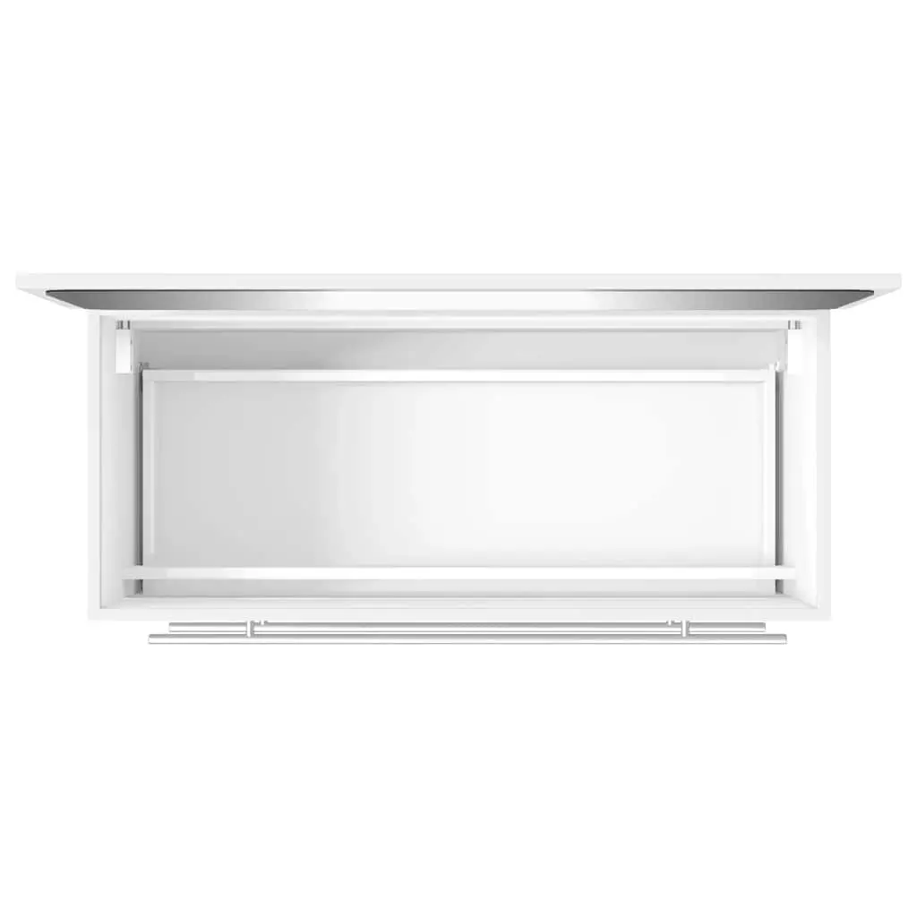 Bathroom Cabinet Wall-Mounted Storage Organizer with Mirror White