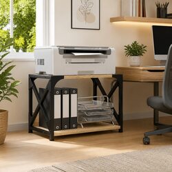 Reliable 2-Tier Printer Stand with Practical Design
