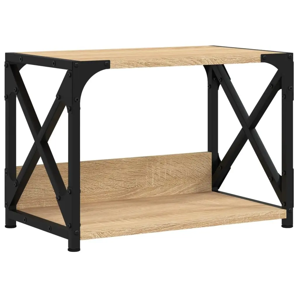 Printer Stand 2-Tier Organiser Storage Shelf 44 x 26 x 31.5 cm Brown
