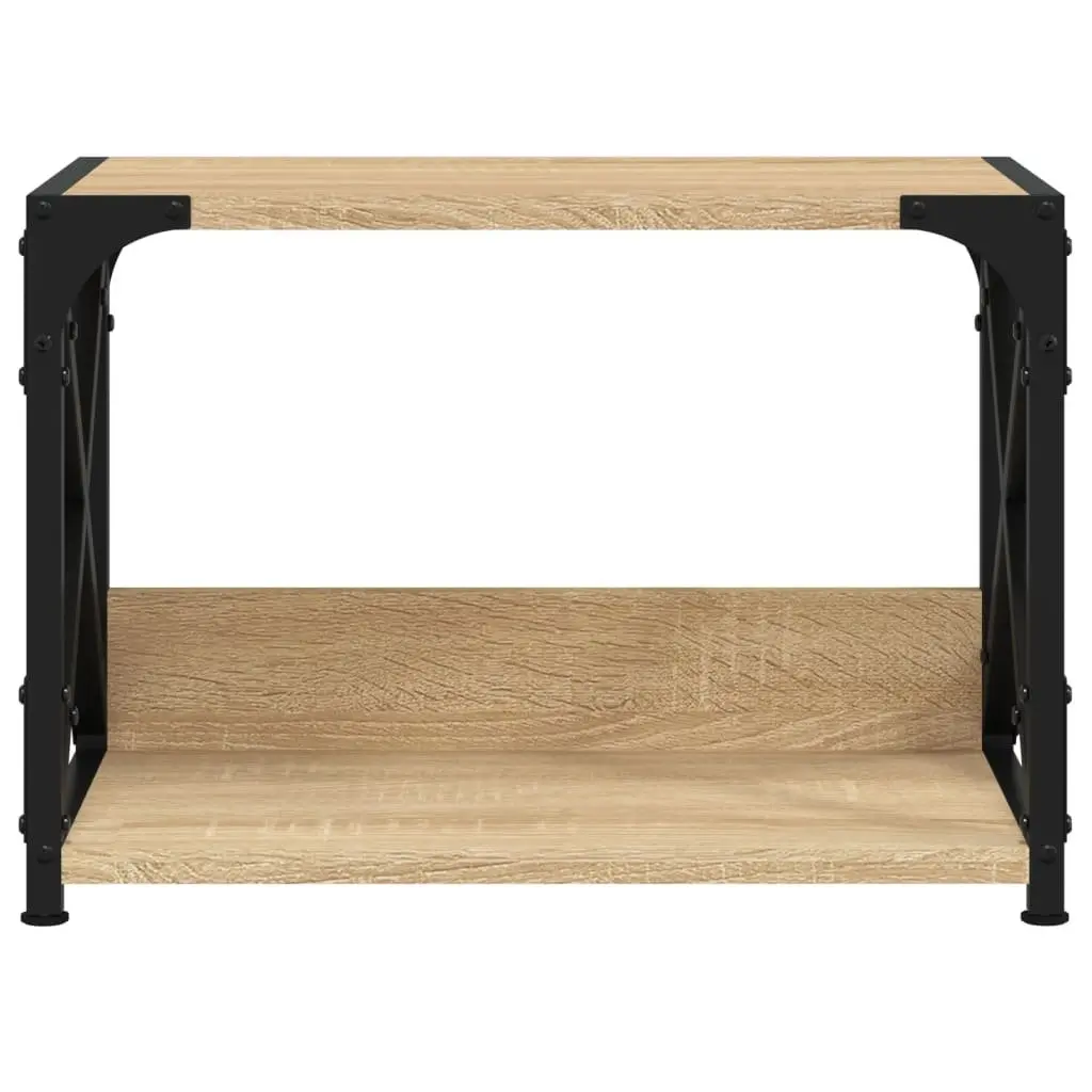 Printer Stand 2-Tier Organiser Storage Shelf 44 x 26 x 31.5 cm Brown