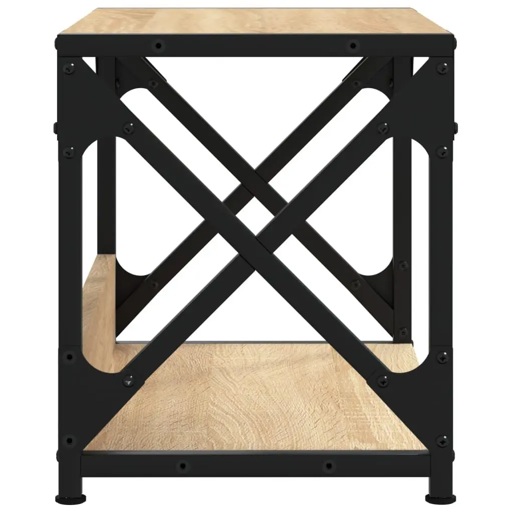Printer Stand 2-Tier Organiser Storage Shelf 44 x 26 x 31.5 cm Brown