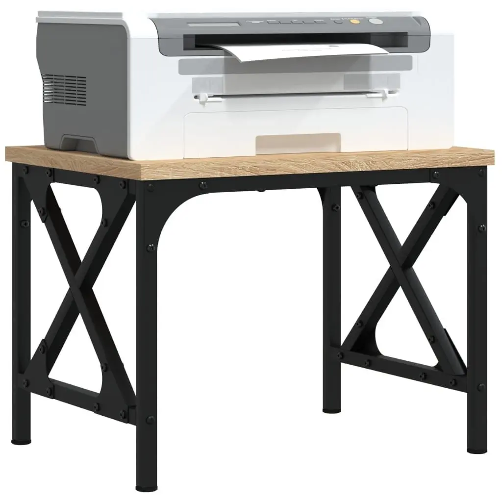 Printer Stand Engineered Wood Storage Single Shelf Brown