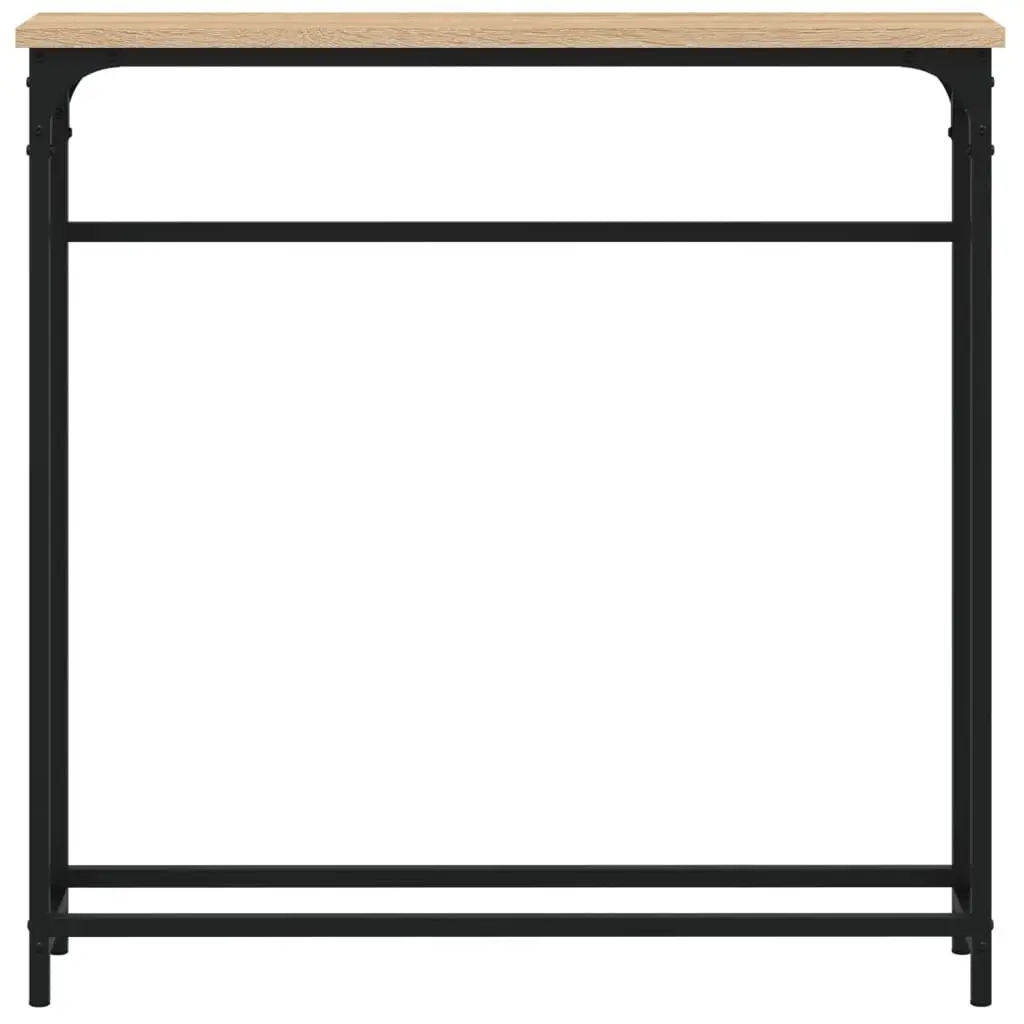 Console Table Entryway Accent Engineered Wood Brown 75x19.5x75cm