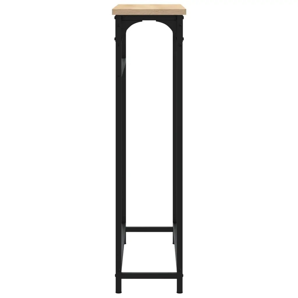 Console Table Entryway Accent Engineered Wood Brown 75x19.5x75cm