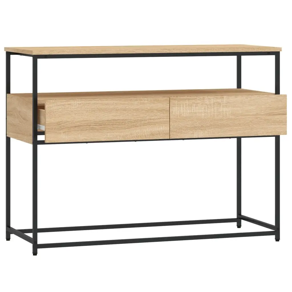 Console Table with Sonoma Oak Finish