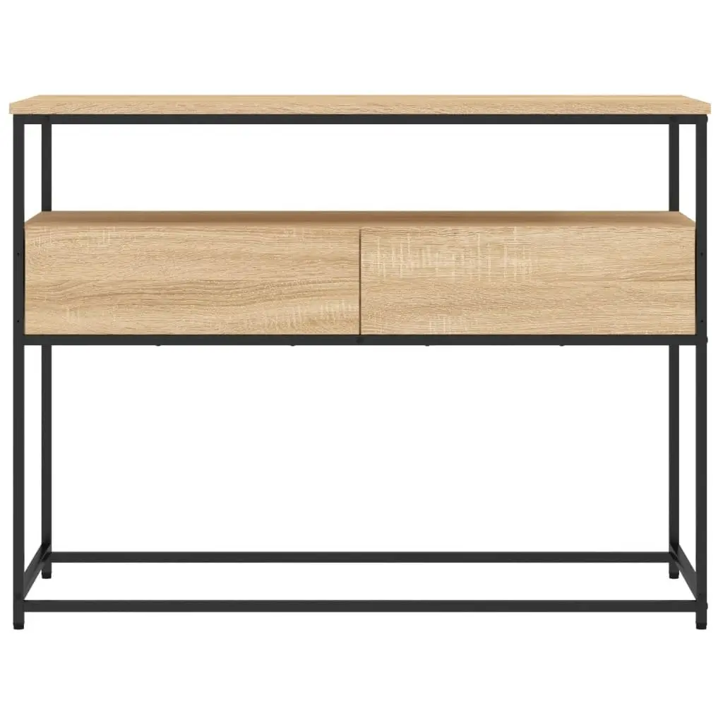 Console Table with Sonoma Oak Finish