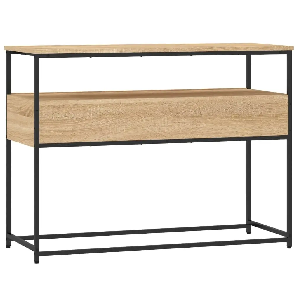 Console Table with Sonoma Oak Finish