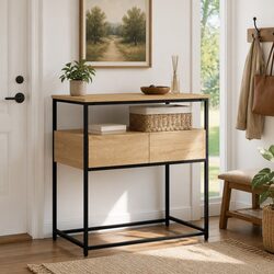 Reliable Console Table in Brown Finish