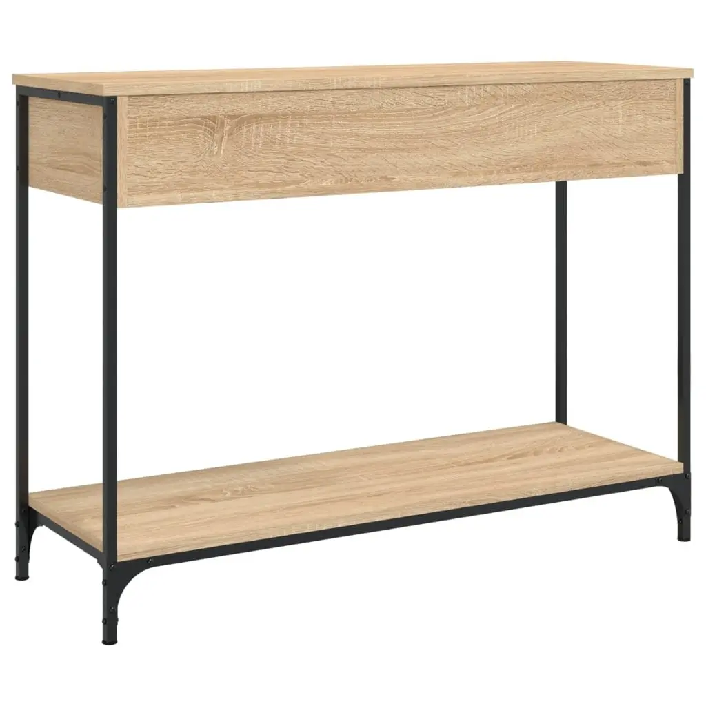 Console Table Entryway Storage 100 x 34.5 x 75 cm Brown Sonoma Oak