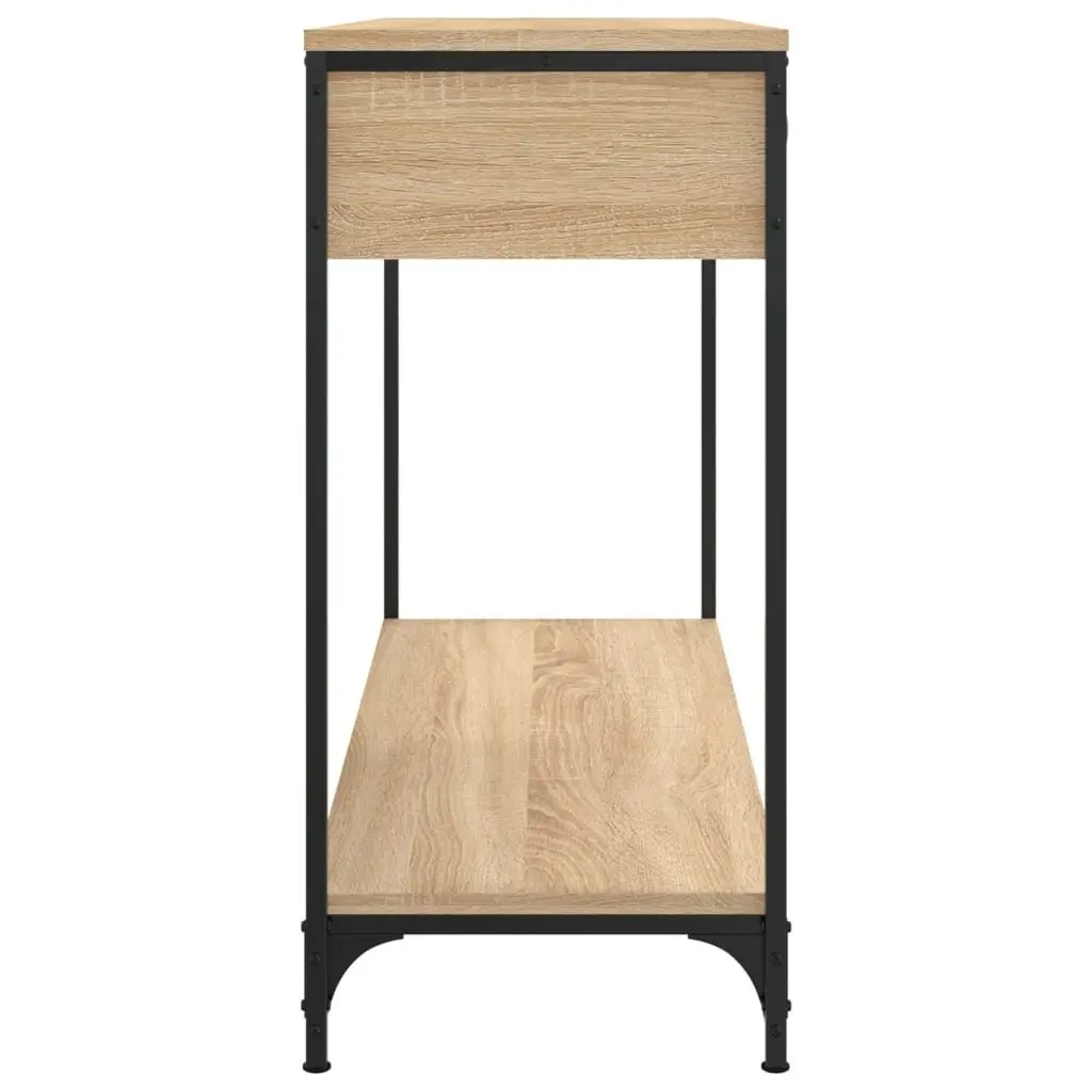 Console Table Entryway Storage 100 x 34.5 x 75 cm Brown Sonoma Oak