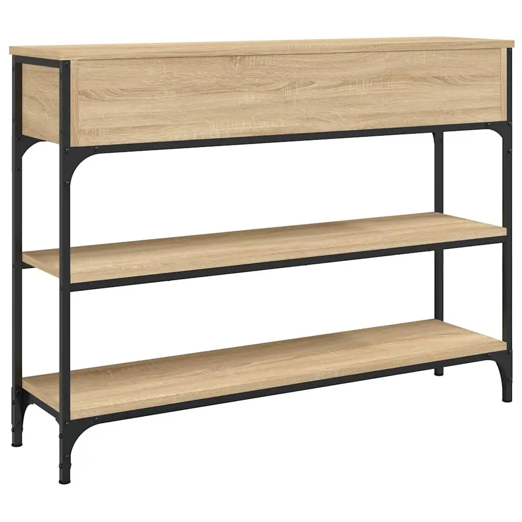 Console Table Entryway Storage 100cm Brown Sonoma Oak Engineered Wood