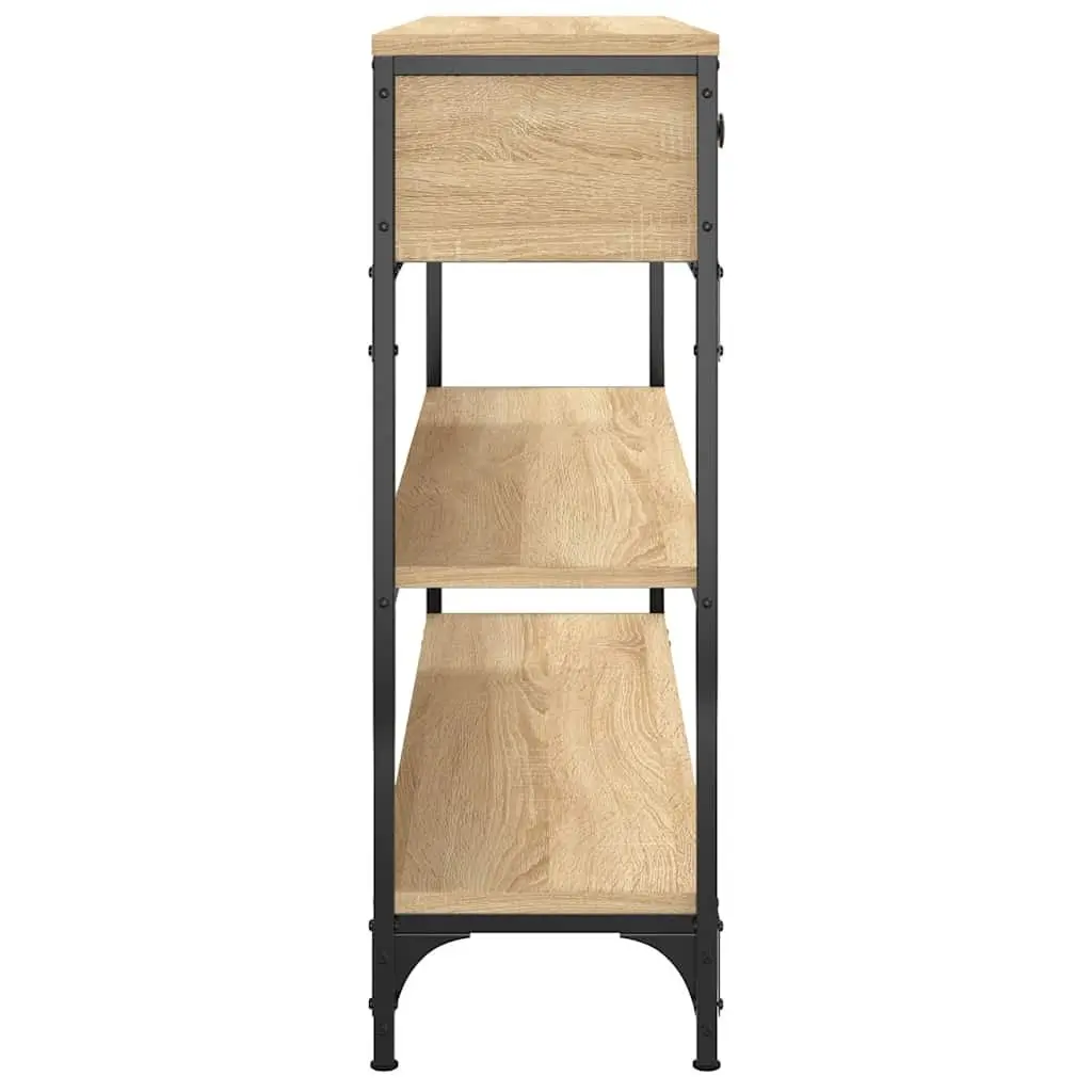 Console Table Entryway Storage 100cm Brown Sonoma Oak Engineered Wood