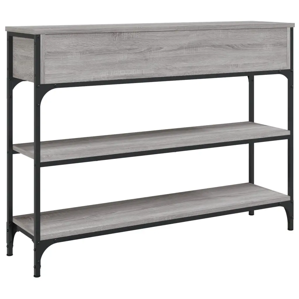 Console Table Entryway Storage 100 x 25 x 75 cm Grey