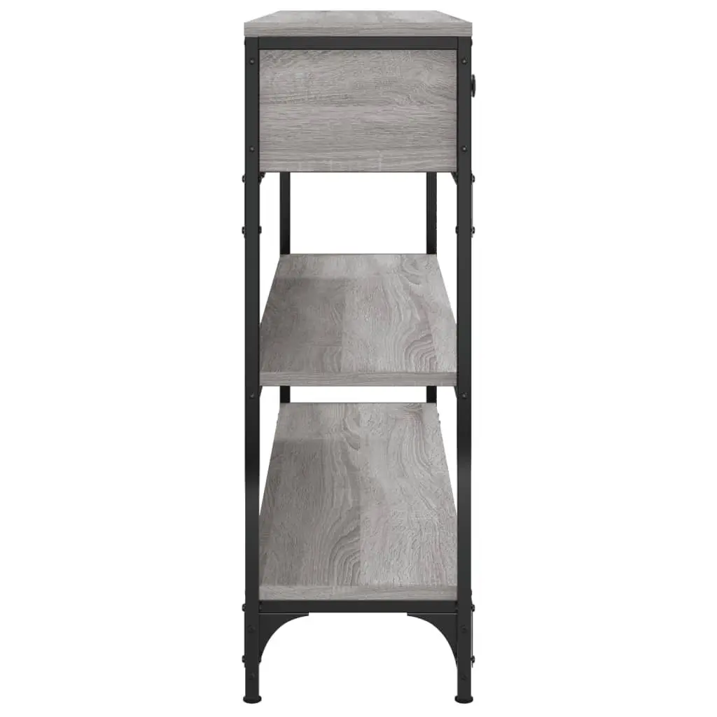 Console Table Entryway Storage 100 x 25 x 75 cm Grey