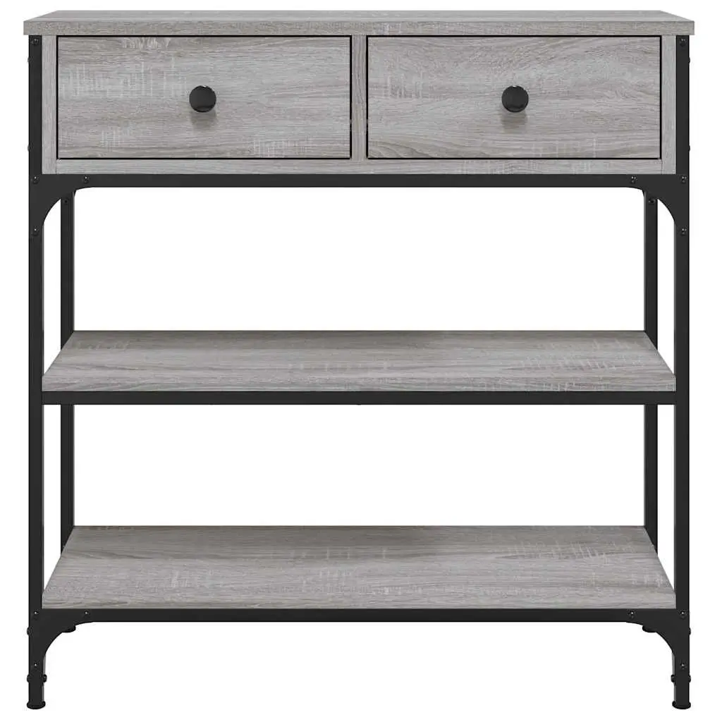 Console Table Entryway Storage 72.5x25x75 cm Grey Sonoma