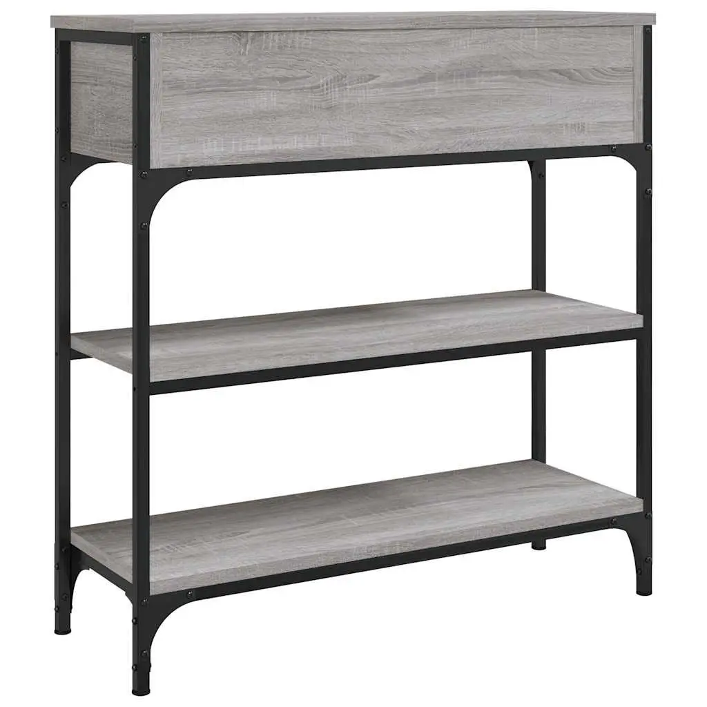 Console Table Entryway Storage 72.5x25x75 cm Grey Sonoma