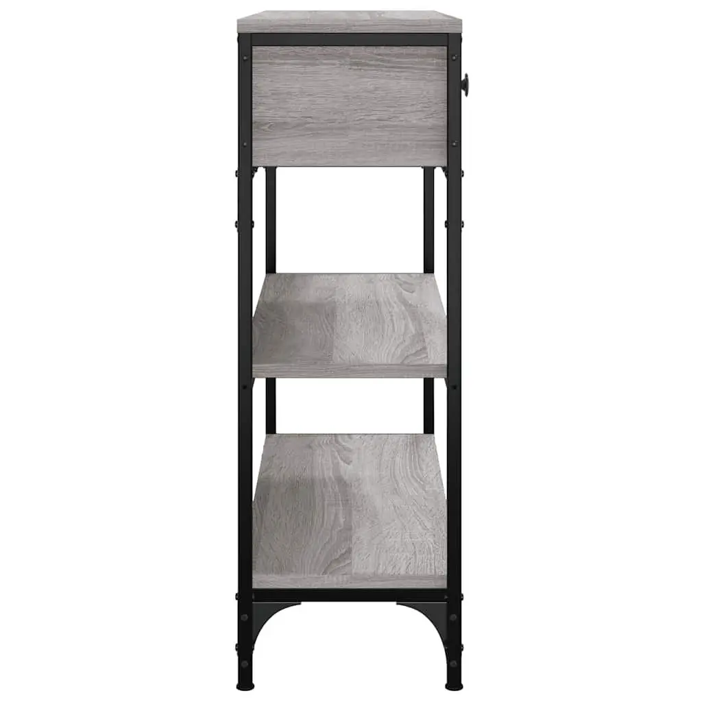 Console Table Entryway Storage 72.5x25x75 cm Grey Sonoma