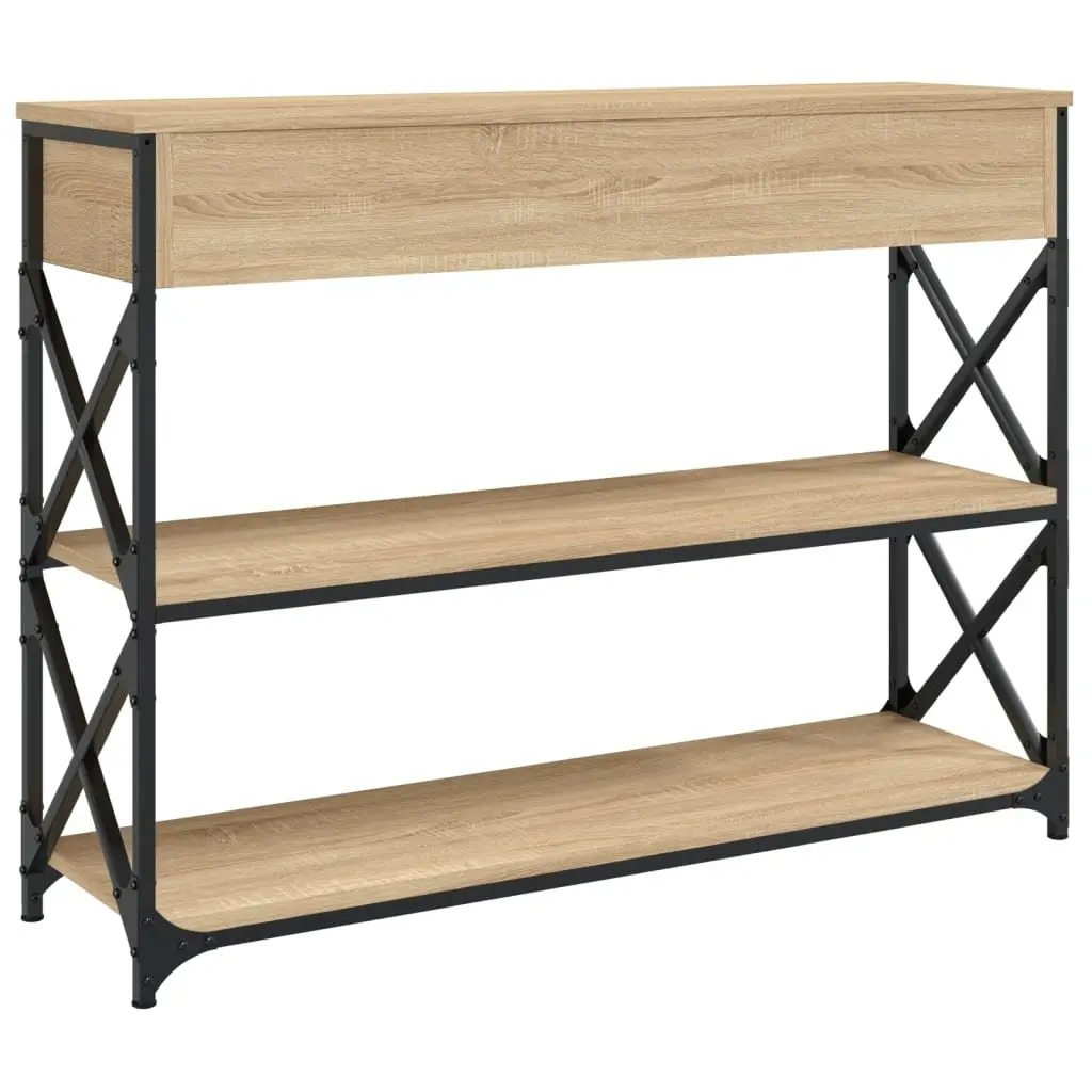 Console Table Sonoma Oak 100x28x75 cm Hallway Entryway Storage Accent Table