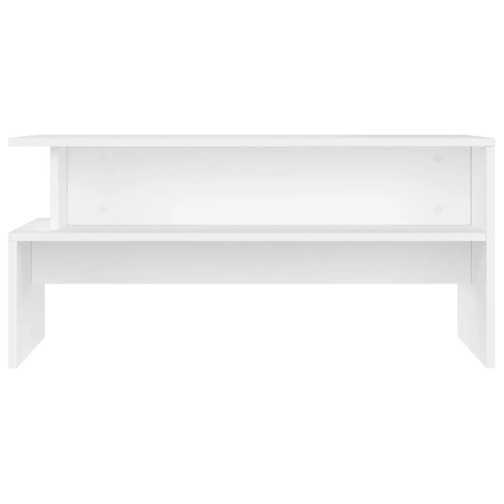 White Coffee Table with Ample Storage