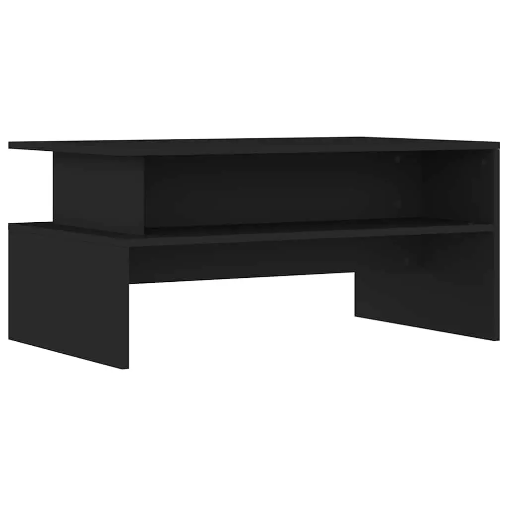 Black Coffee Table with Ample Storage Space