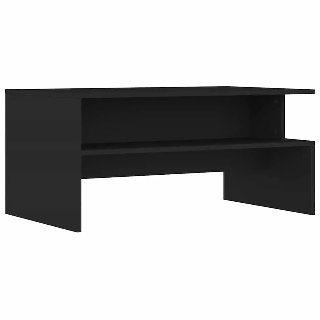 Black Coffee Table with Ample Storage Space