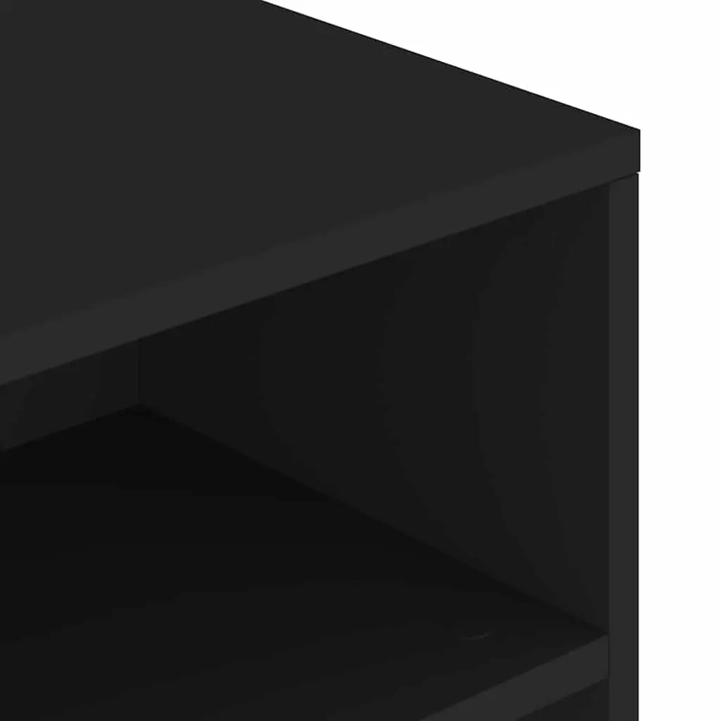 Black Coffee Table with Ample Storage Space