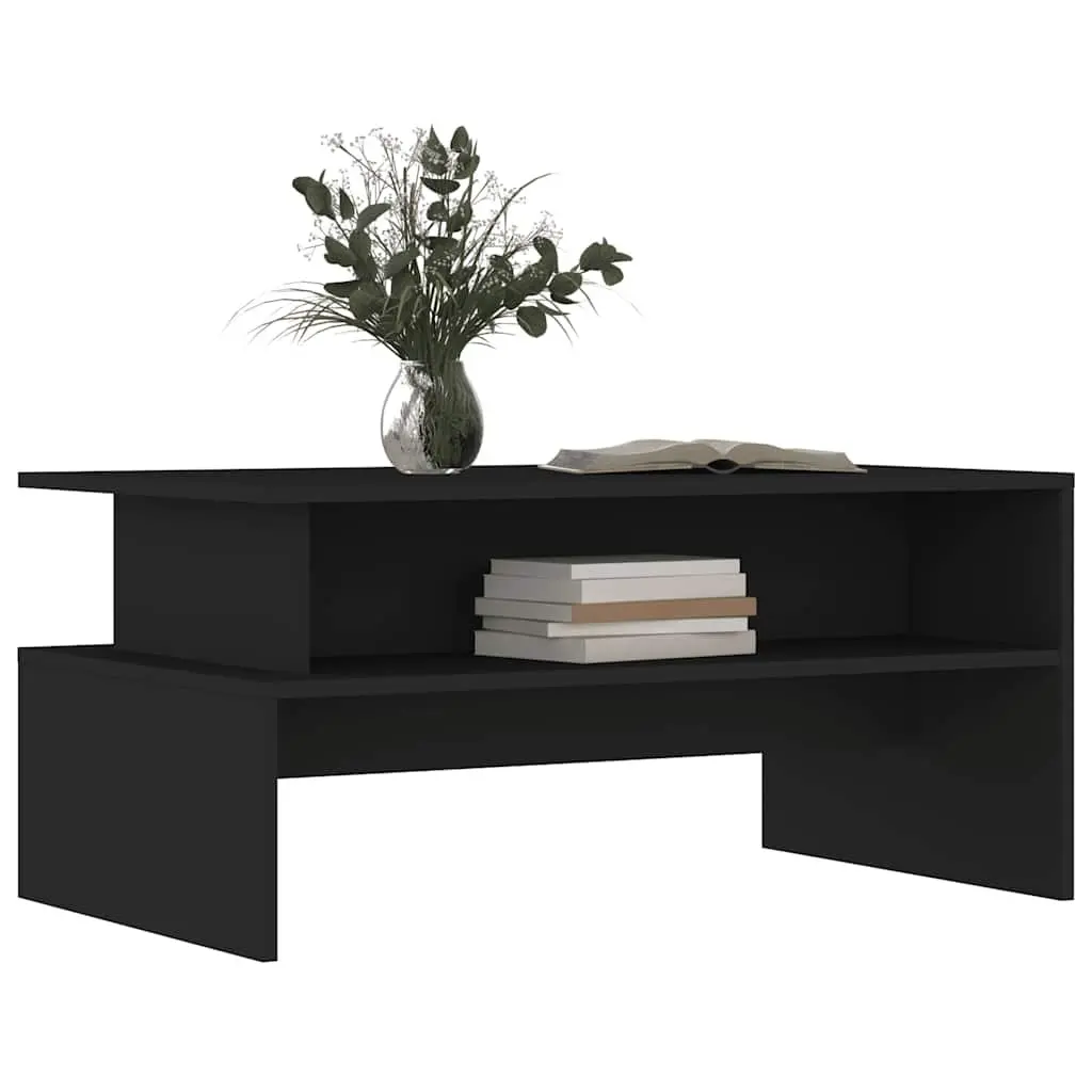 Black Coffee Table with Ample Storage Space