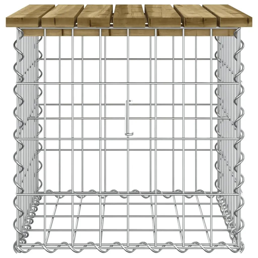 Garden Bench with Pinewood Seat and Steel Base