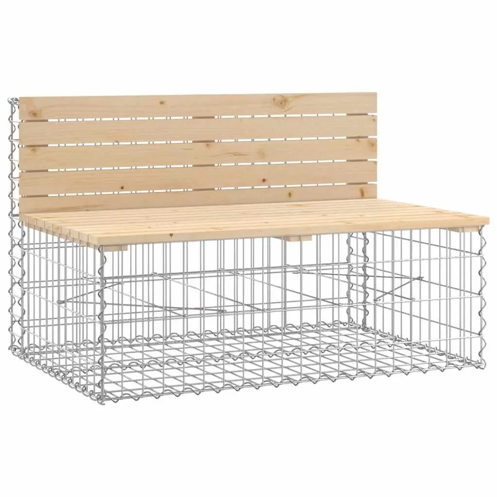 Garden Bench Outdoor Seating Pinewood Brown 103x70x65cm