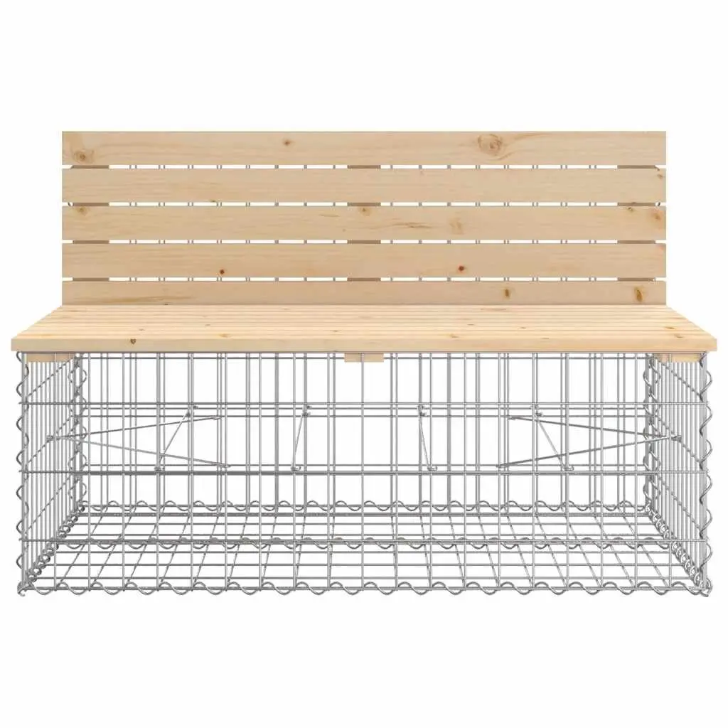 Garden Bench Outdoor Seating Pinewood Brown 103x70x65cm