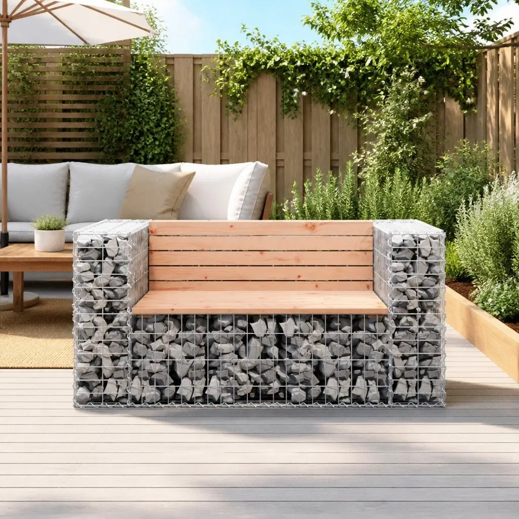 Garden Bench Solid Wood Outdoor Seating 143x71x65.5cm Brown