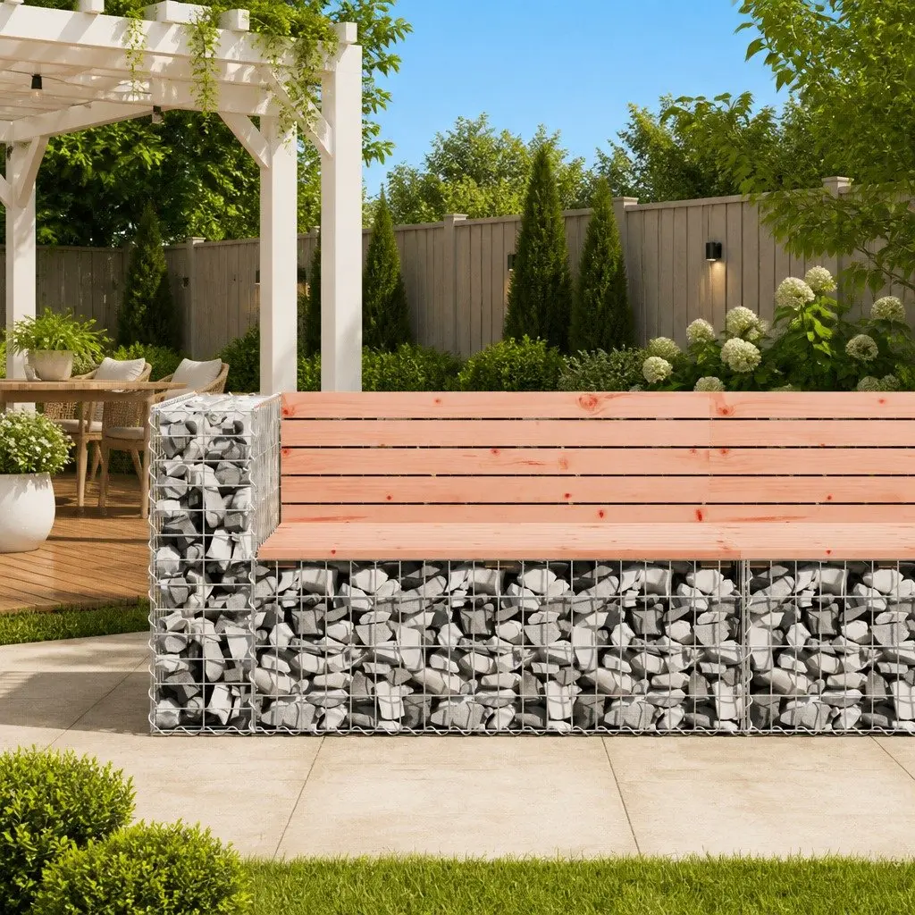 Garden Bench Solid Wood Outdoor Seating 122x71x65.5cm Brown