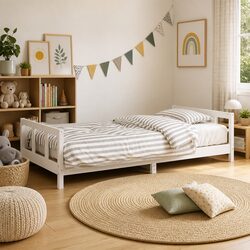 Comfortable and Secure Kids Bed Frame 90x190cm