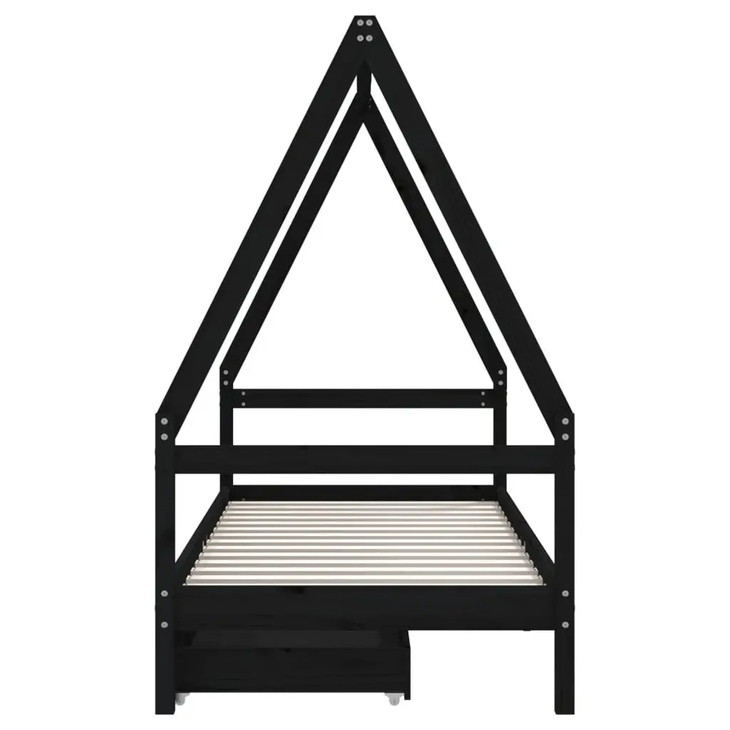 Kids Bed Frame with Storage Drawers