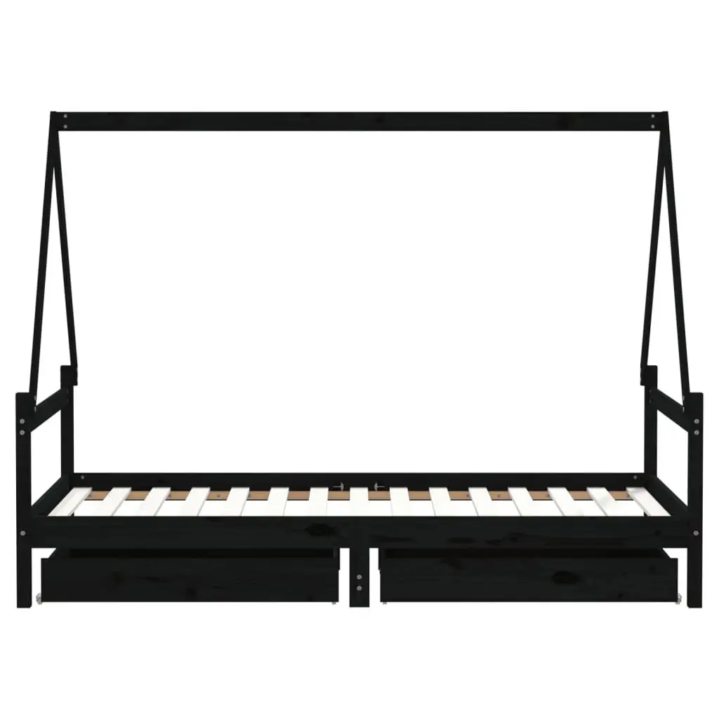 Kids Bed Frame with Storage Drawers