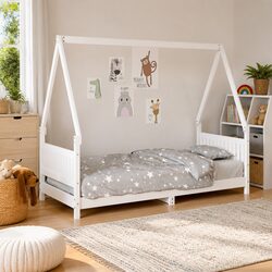 Reliable White Kids Bed Frame for Imaginative Spaces