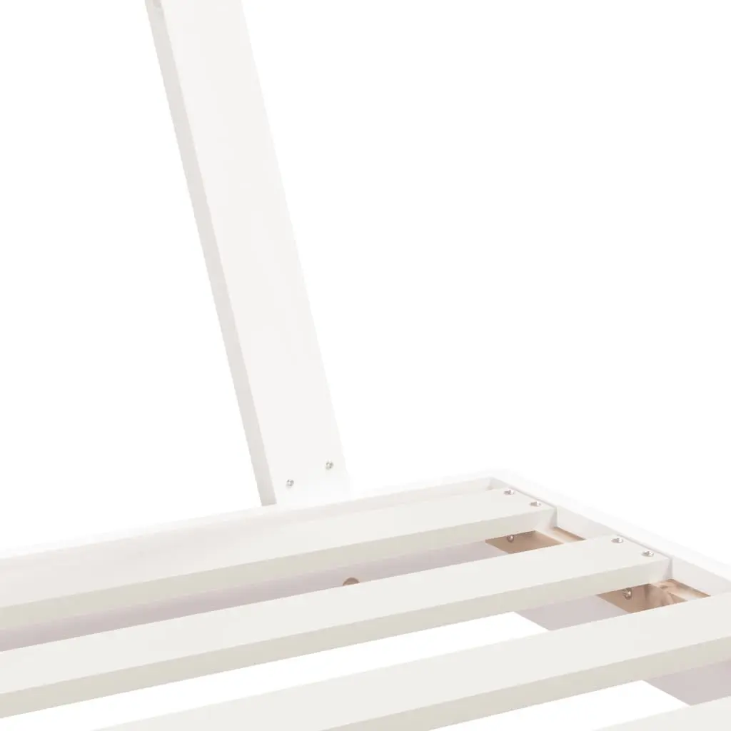Kids Bed Frame White 90x190 cm Solid Pine Wood Toddler Single Bedroom Furniture