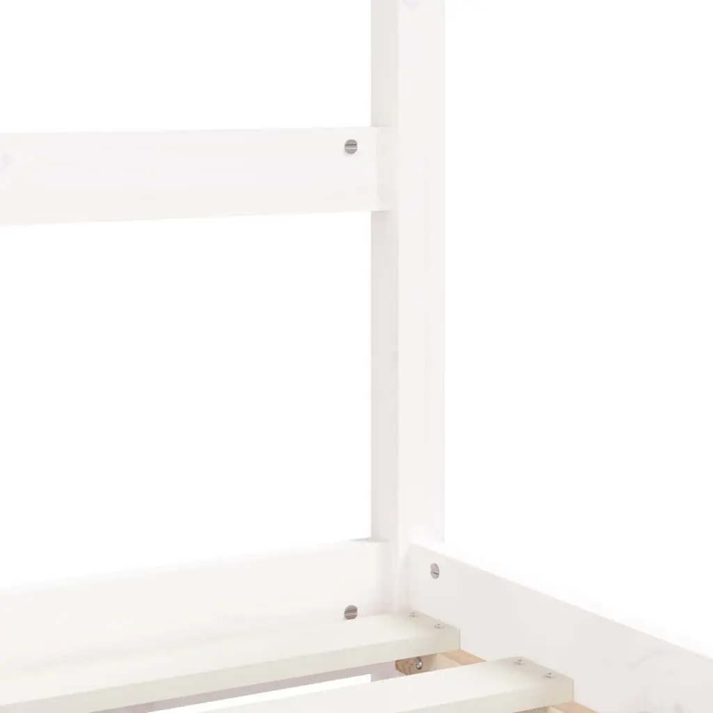 Kids Bed Frame with Storage Drawers White Wooden Toddler Single Bed House Design
